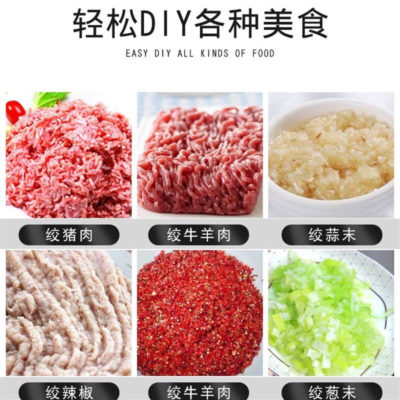 不锈钢电动绞肉机商用绞切两用机打肉机切肉机肉片肉丝机灌肠机