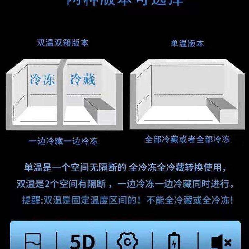 冰柜1088款商用大容量速冻冷藏大冰柜卧式冷冻柜鲜肉柜铜管冷鲜柜