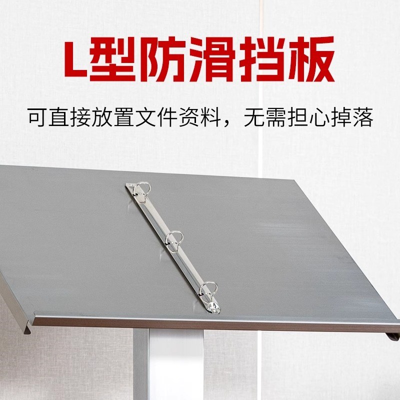 饭厅门口立式翻页食谱菜单展示架样品屋展示中心资料宣传架不锈钢