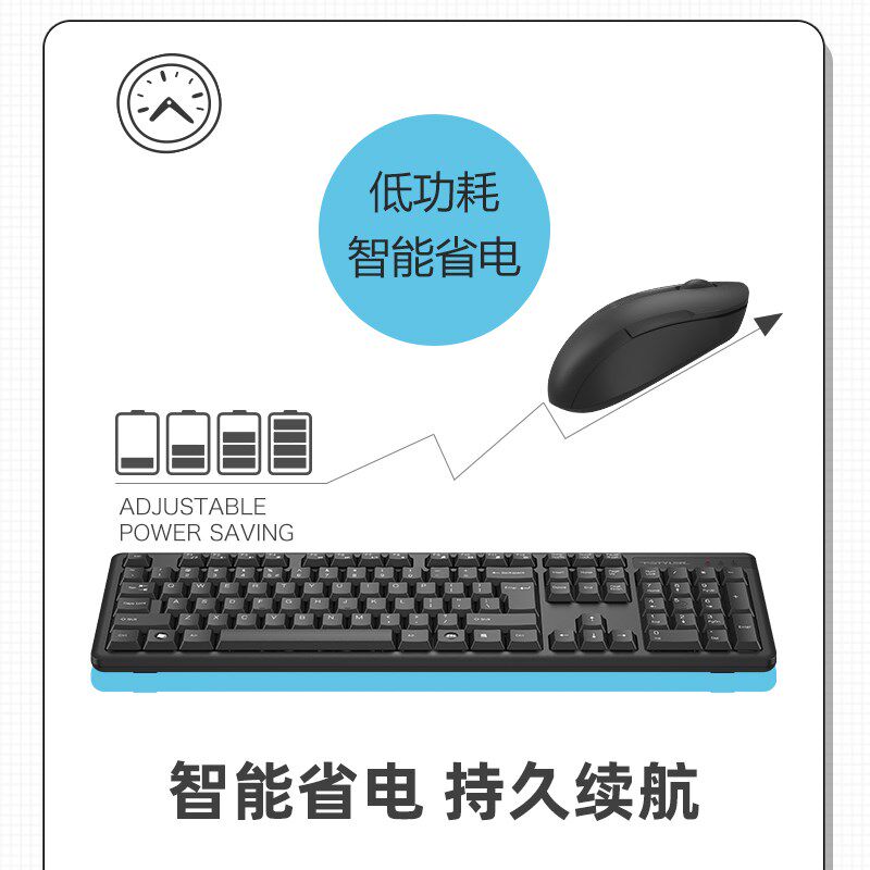 双飞燕FG2000无线键鼠套件键盘静音版鼠标套装专用办公台式笔记本