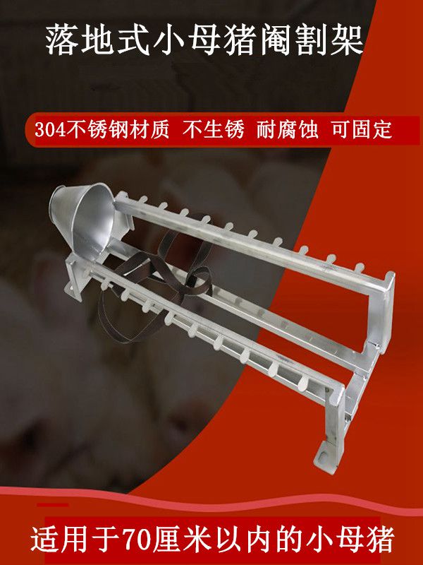 小母猪阉猪台仔猪阉猪架不锈钢阉仔猪工具落地式猪用腌割母猪刀具