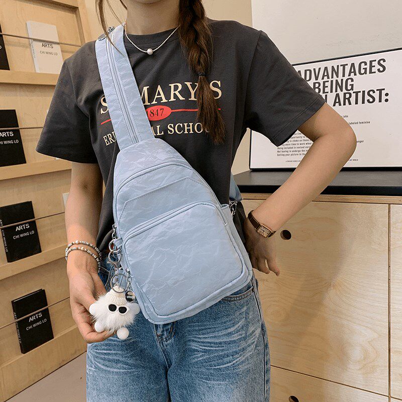 多功能胸包女斜挎包迷你轻便小双肩包百搭时尚双肩包女网红休闲包