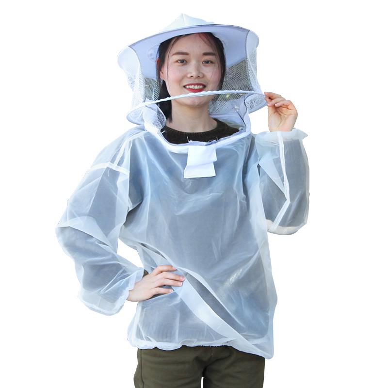 进口防蜂服蜂衣半身透气全套养蜂防护服蜜蜂蜂帽收蜂养殖中蜂专用