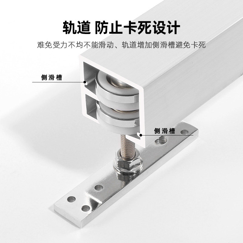万向吊轮折叠门五金配件隔断门屏风木门滑轮推拉门移门滑轨吊轨道