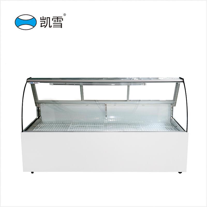 凯保鸭脖柜展示雪柜冷藏柜商用卧式冰柜超市鲜柜铜管凯雪 KX-25Y.