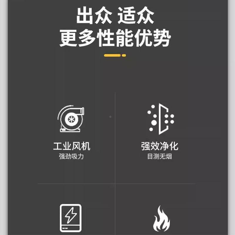 油烟化一体商用猛火灶炒菜环保灶化机煤净气灶739净饭店专用无烟