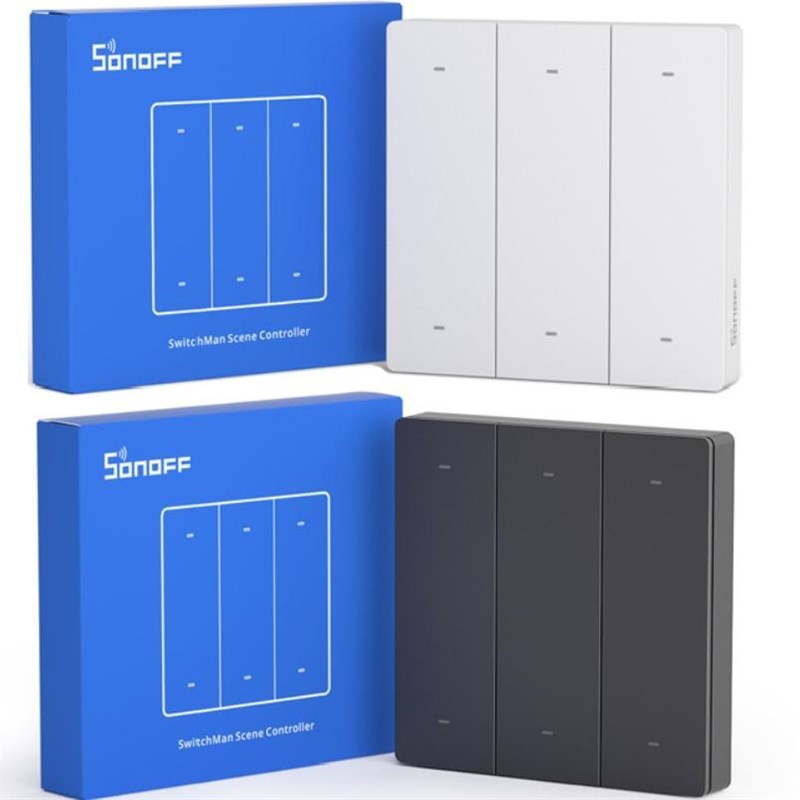 SONOFF M5 智能机械墙壁开关 120型 零火线APP远程控制 ALexa语音图片