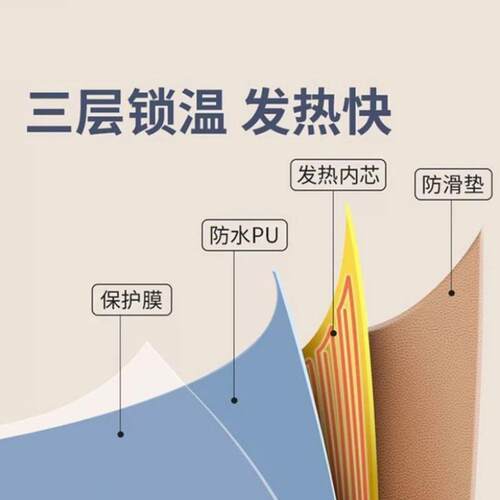 冬季电加热桌上暖垫高颜值办公电脑桌加热鼠标垫学生写字暖手桌垫