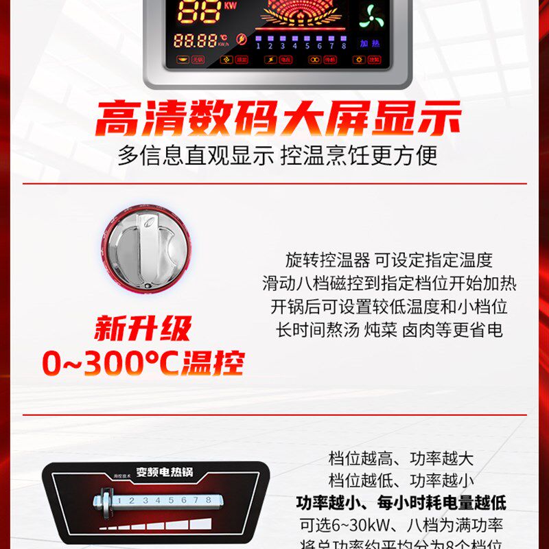 电灶台商用电炒炉炉灶电锅电炒锅电热锅大锅灶电锅商用锅大型电灶