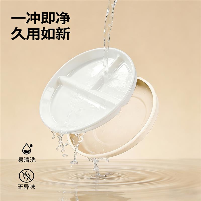 宝宝餐盘婴儿陶瓷防摔分格蒸煮副食品碗儿童吸盘式矽胶自主进食餐
