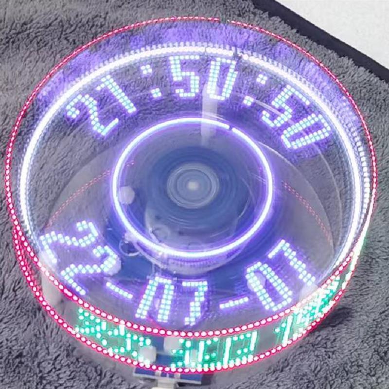 STM32旋转LED显示屏套件单晶片时钟POV旋转创意DIY电子