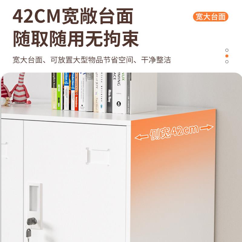 更衣柜员工柜带锁收纳柜书包柜舞蹈教室置物柜收纳矮柜铁皮柜鞋柜