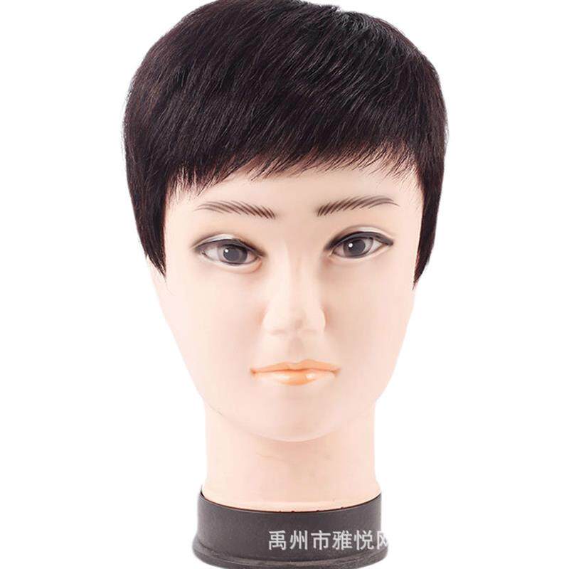 假发男短发全真发全头套式男士毛寸假发头套时尚自然蓬松透气逼真