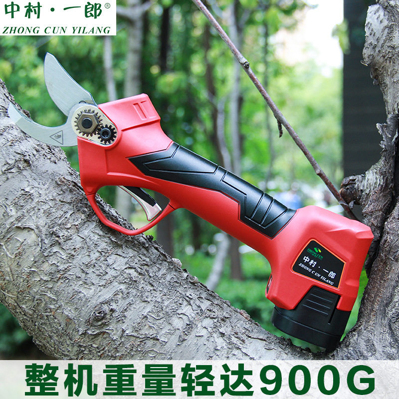 中村一郎电动修枝剪刀充电式电动果树剪刀剪树枝粗枝剪园艺剪枝机