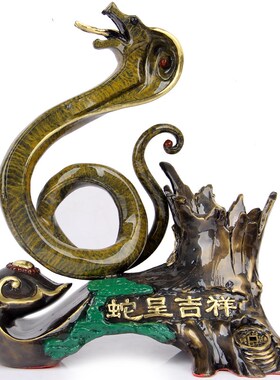 朴器 铜十二生肖笔筒摆件 铜龙笔筒摆件 铜蛇笔筒摆件