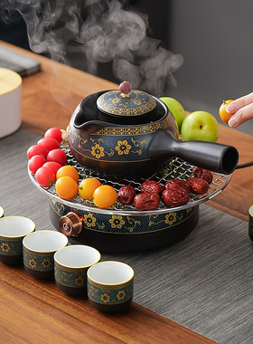 电陶炉陶壶煮茶炉围炉煮茶器粗陶烧水壶家用电热茶炉茶具泡茶炉