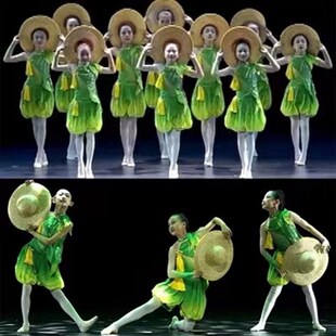 儿童六一演出服禾下乘凉梦舞蹈服装稻田里的中国梦小兰花奖表演服