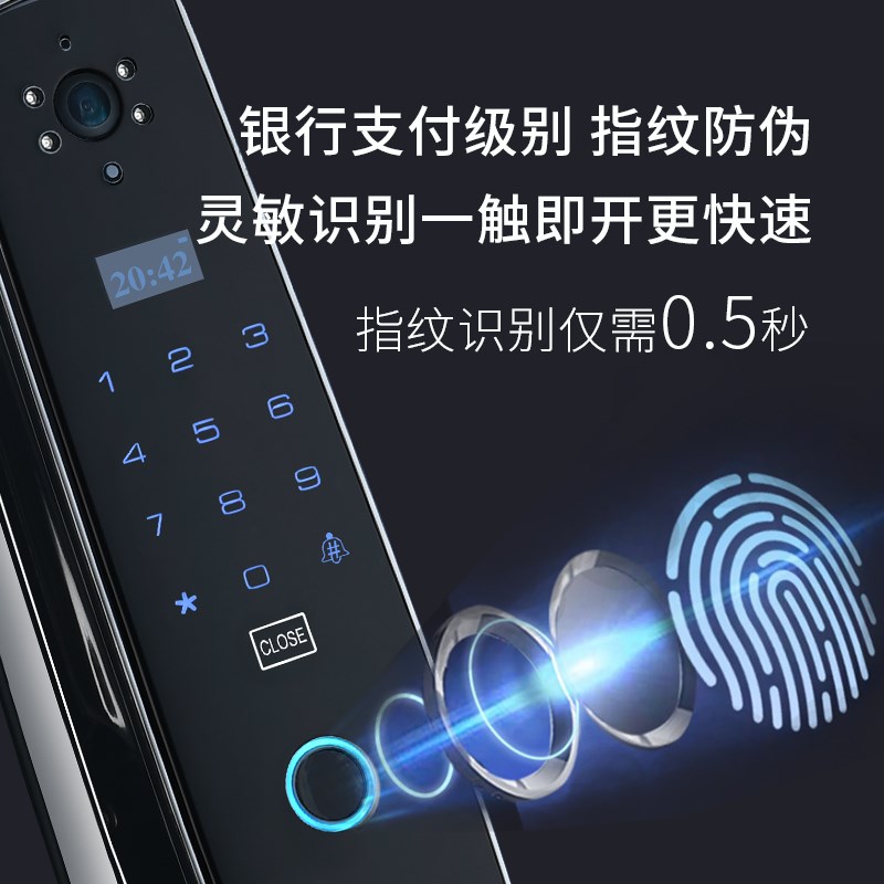 火车头战狼2S 高端猫眼全自动智能门锁