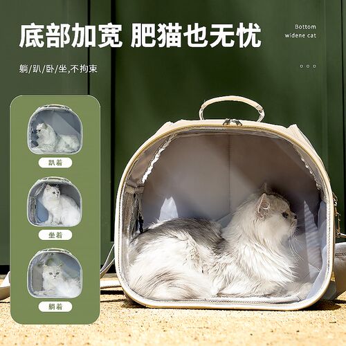 猫咪猫包外出便携包猫箱太空舱宠物背包透明书包透气装猫的携带包