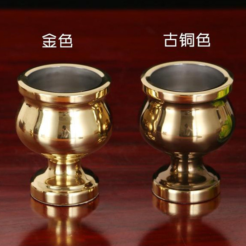 拜神小酒杯供杯纯铜关公财神酒杯供奉土地公酒杯家用上供用的酒杯