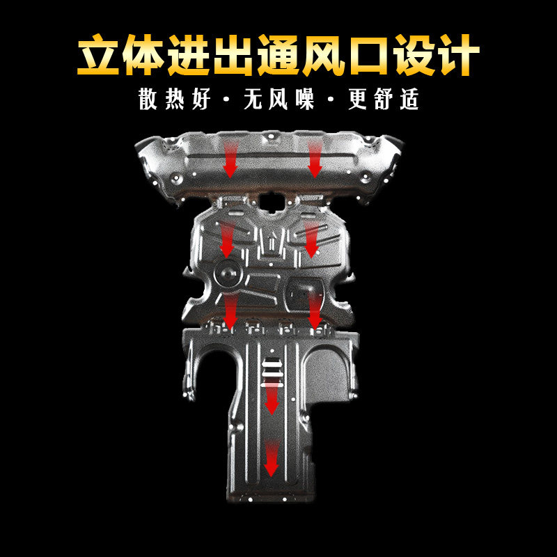 适用2023款奔驰GLC260LA180LB200级E300LGLS发动机下护板底盘装甲