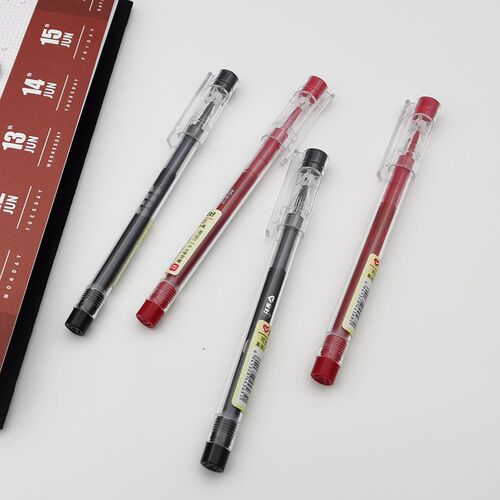 爱好RP301可换芯直液式黑色全针管0.5mm签字笔水笔芯2080中性笔
