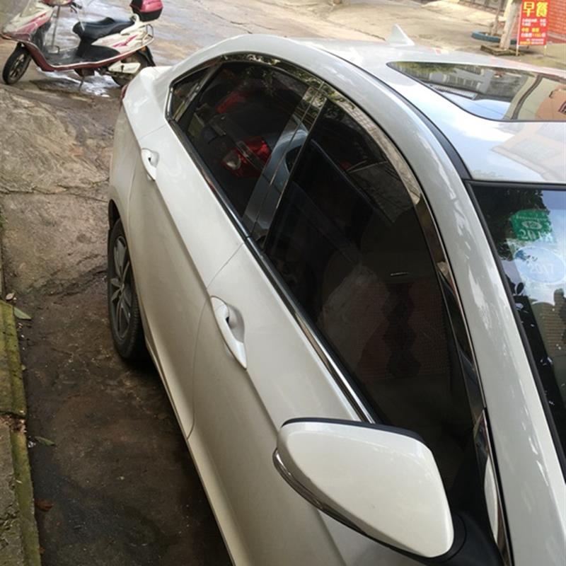 适用于12-16款逸动三厢车窗亮条玻璃窗不锈钢装饰亮条车身加装