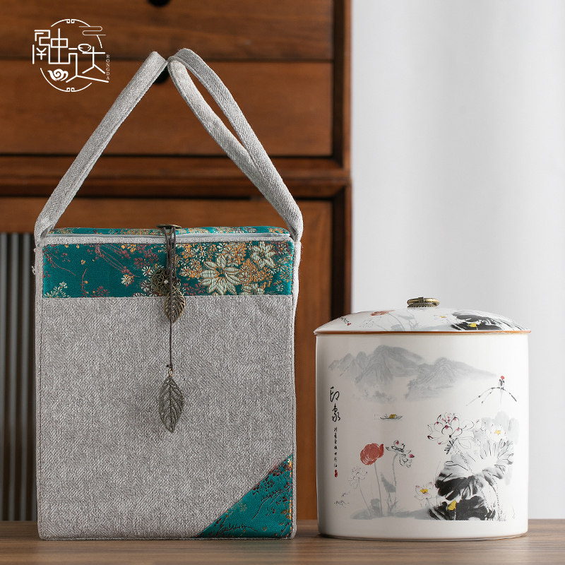 中式高档大号通用茶叶罐包装盒空礼盒空盒白茶红茶普洱茶复古国风