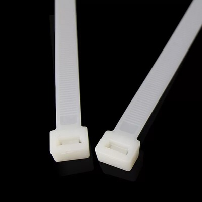 尼龙扎带10(8)x300白色国标7.2mmx300mm长强力粗扎带卡扣 足100条