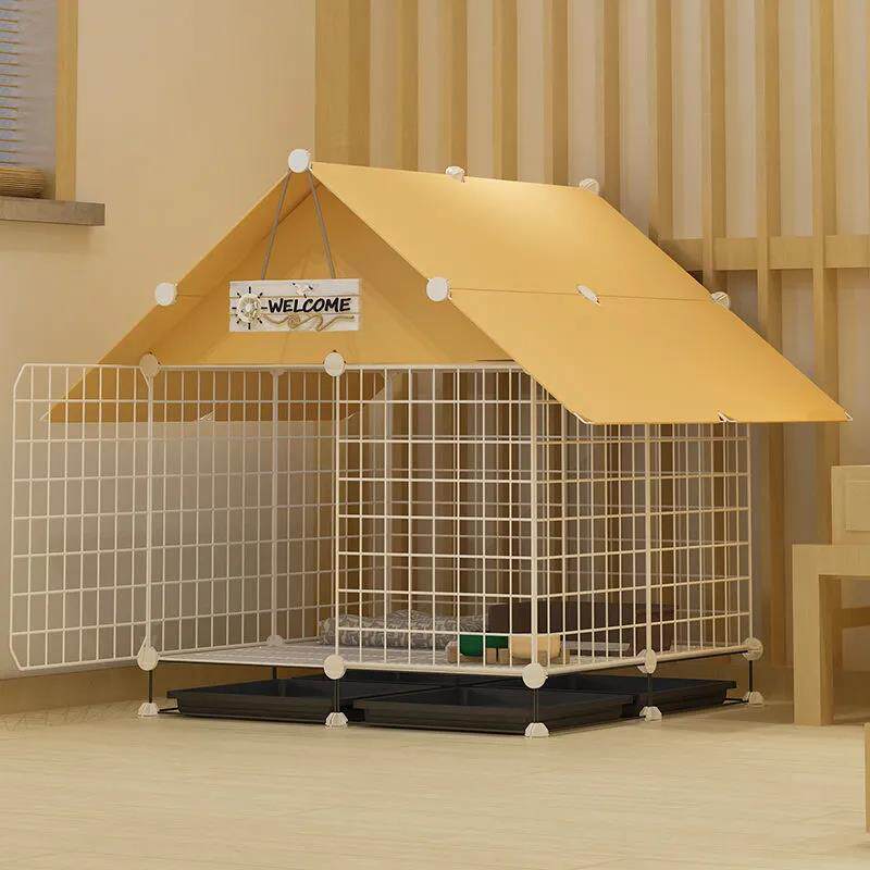 狗笼子小型犬别墅室内小狗狗围栏茶杯犬泰迪柯基中型犬带厕所狗窝