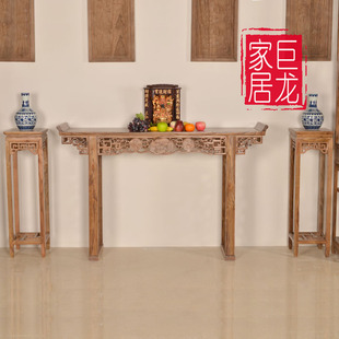 架子80CM花几摆件 1米方形花架六角花架实木家具镂空雕刻阳台中式