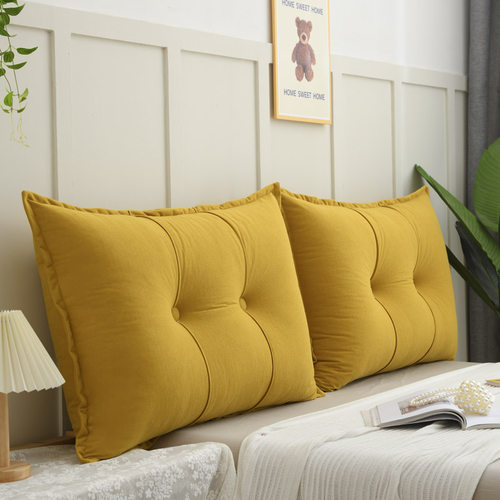 床头靠垫床上靠枕沙发大靠背腰靠垫榻榻米软包宿舍卧室简约可拆洗