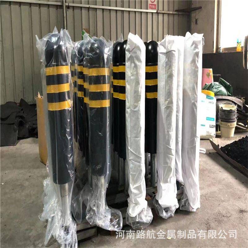 橡胶警示柱弹性隔离柱水泥预埋柔性防撞柱隔离柱固定路桩路障