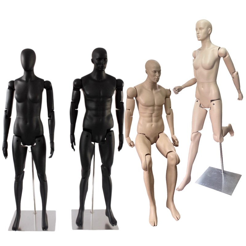 男女儿童全身机器人运动道具关节活动模特道具可活动摆造型动作