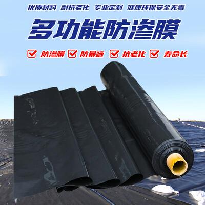 池塘蓄水PE防渗膜黑色加厚鱼塘防渗水土工膜水产养殖工程护坡膜