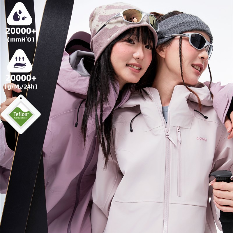 雪诺专业滑雪夹克羊绒夹克2025新女子和男子的单板和双板防水,防