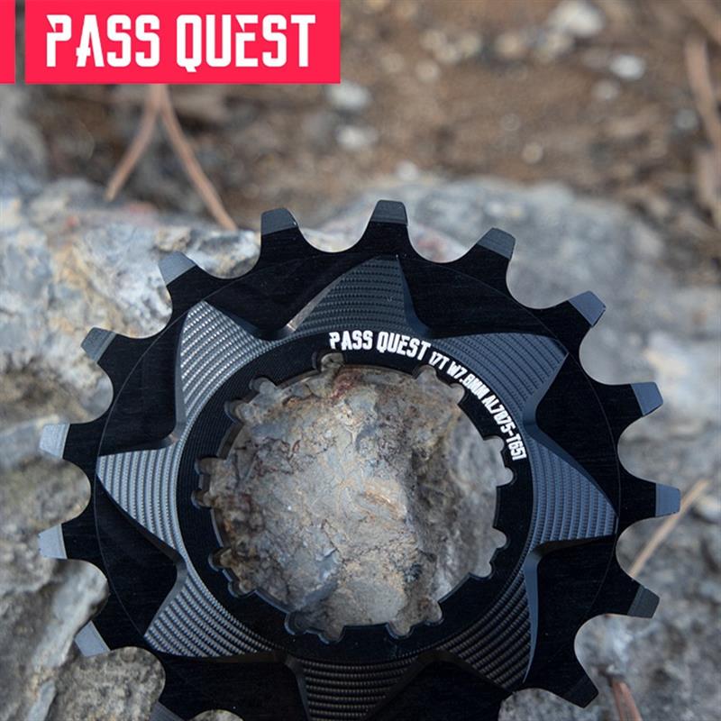 PASS QUEST 9转1单速飞轮土坡街车卡式花鼓改装含垫片山地车飞轮