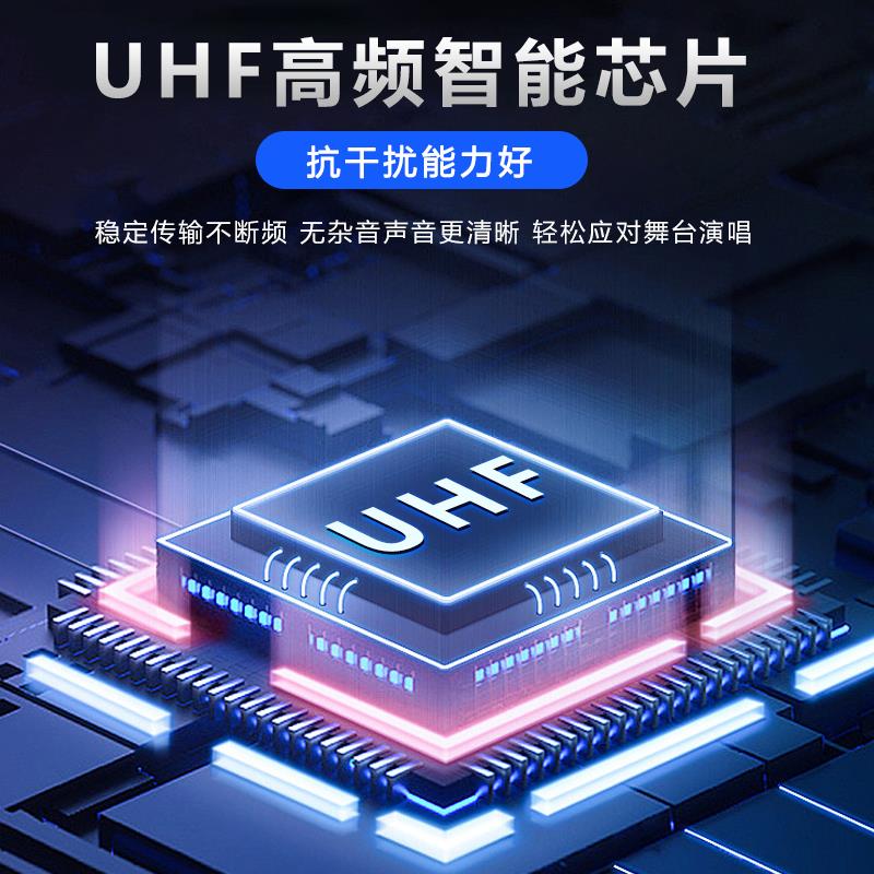充电无线领夹麦克风胸麦演出唱歌教学培训头戴式话筒耳挂麦防啸叫