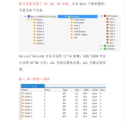 EtherCat从站开发板 STM32F407+LAN9253 学习板 IO AD DA串口模拟