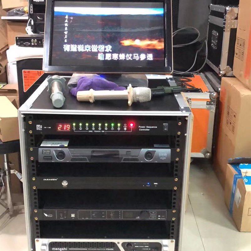 12U简易机柜 航空机柜 功放机柜 铝包边机架 音响机柜音响设备柜