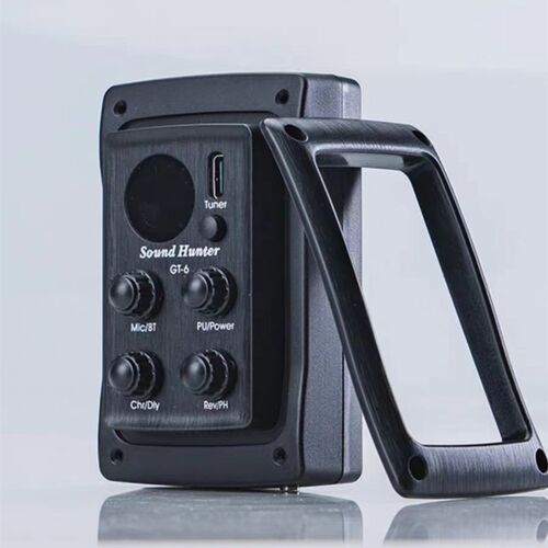 声音猎人GT-6多功能吉他拾音器 加振蓝牙鼓机奏 吉他调音器节拍器