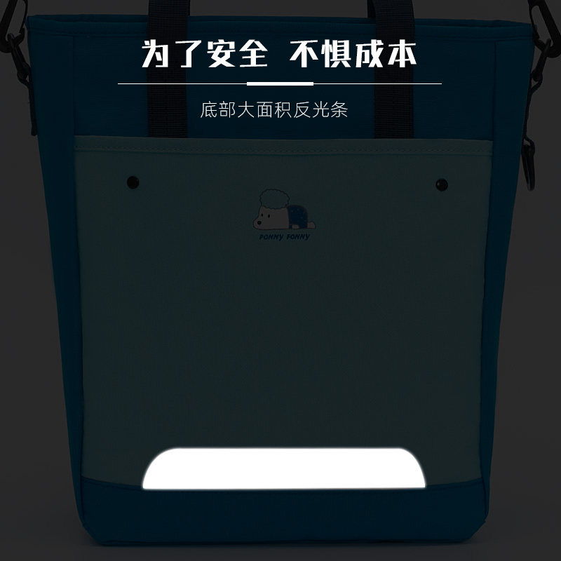小学生手提袋女拎书袋儿童帆布辅导班男孩补习美术帆布补课包初中