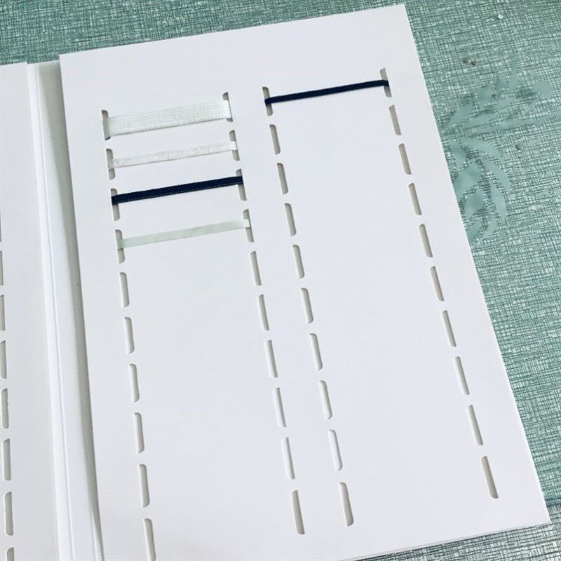 样卡色卡姚明三顶织带空白样卡本镂空布样本展示册带子面料样品册