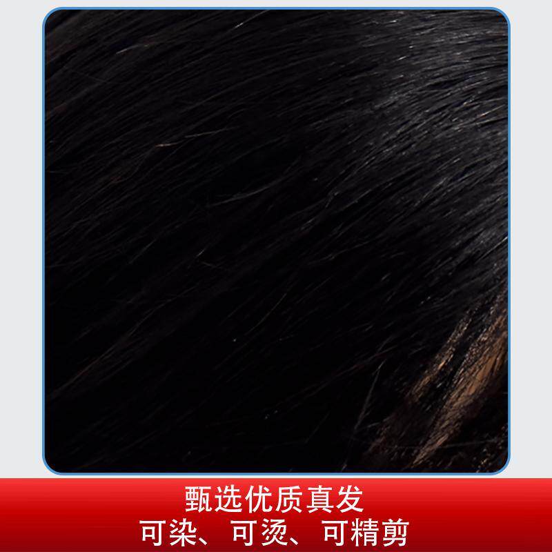 美发人头模型全真发模特头假人头短发可烫染全真人发头模理髲剪发
