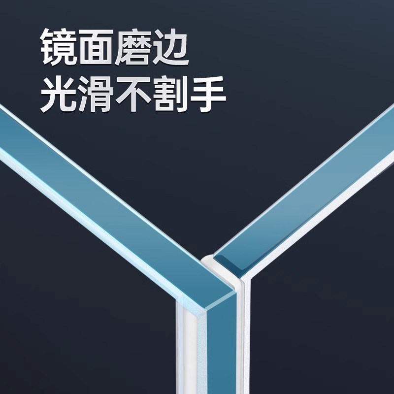 超白南美空气鱼缸客厅办公室小型鱼缸造景原生溪流桌面生态龟缸