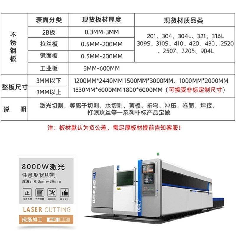 非标定制304不锈钢板激光切割加工 镀锌铁铜精密钣金定制焊接折弯
