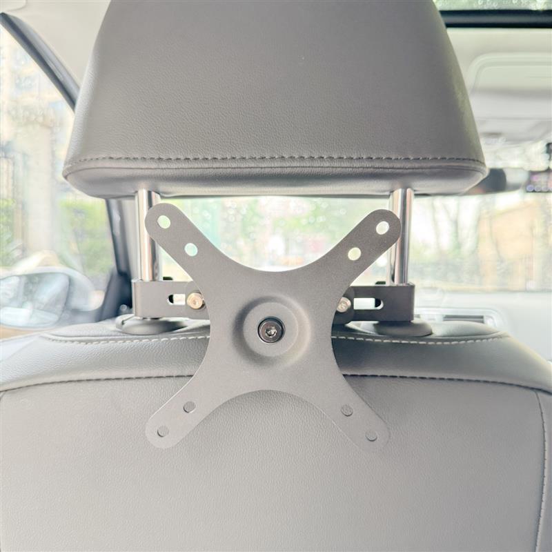 车载便携屏支架金属vesa汽车后排座椅头枕固定电视显示器娱乐屏幕