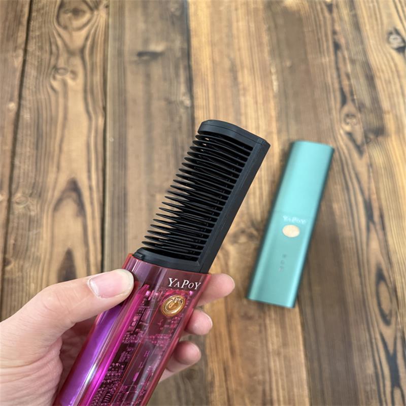 出口美国!女士直发梳家用负离子不伤发直发夹充电式便携直发器