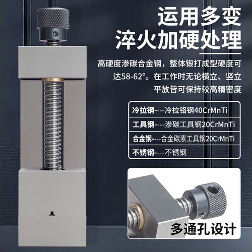 QGG高精密手动平口钳铣床虎钳小型夹具台钳机用不锈钢批士4寸6寸