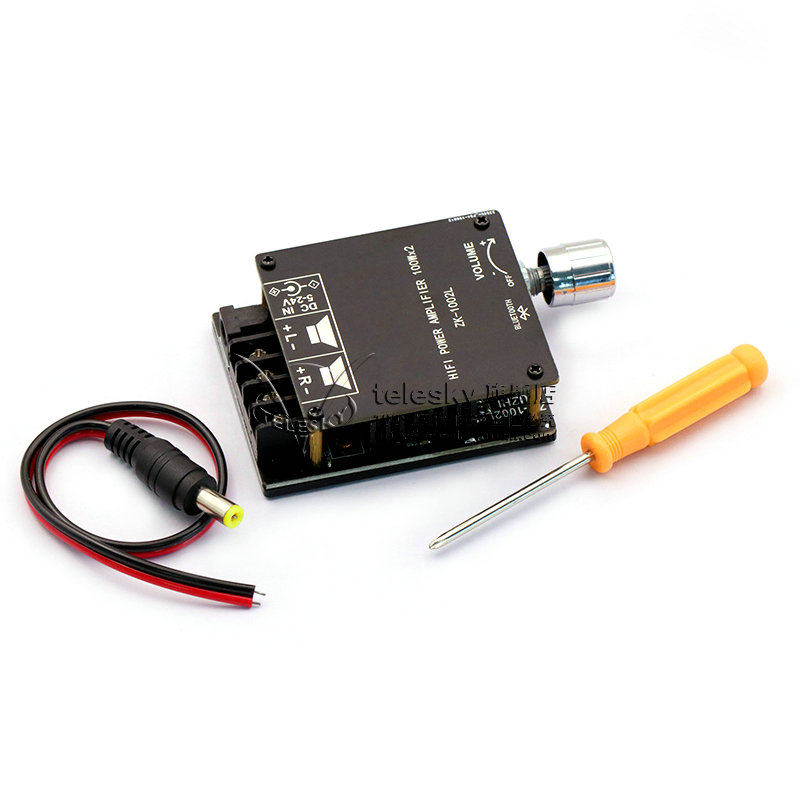 20W30W 50WX2蓝牙5.0数字功放板调节音量 502L功放模块5V12V24V